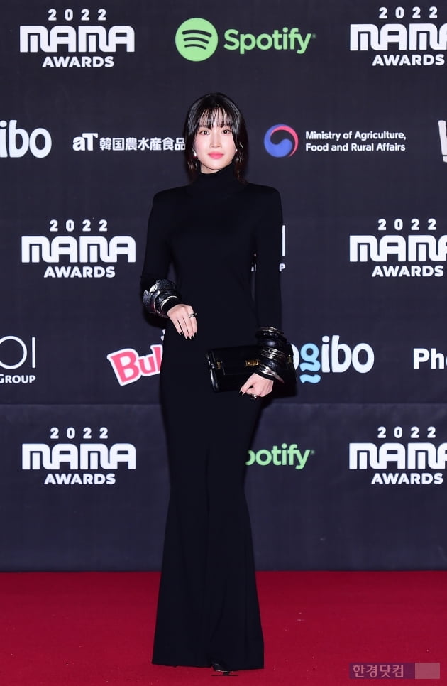 [포토] 문가영, '올블랙에 레드립'(2022 MAMA)