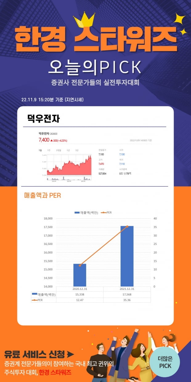 [한경스타워즈] 오늘의 스타워즈 종목 Pick (11월 9일 오후)