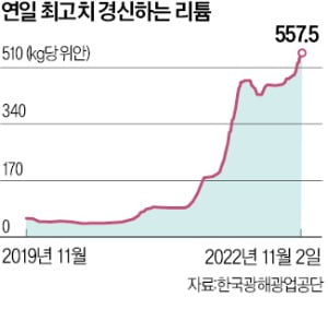 t당 1억원 넘는 '하얀 석유'…리튬 확보전 나선 K배터리