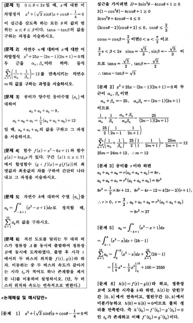 [2023학년도 논술길잡이] 가천대·한국외대 수리논술, 한 두 문제가 합격 좌우