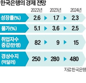 한은, 내년 성장률 OECD보다 더 낮췄다