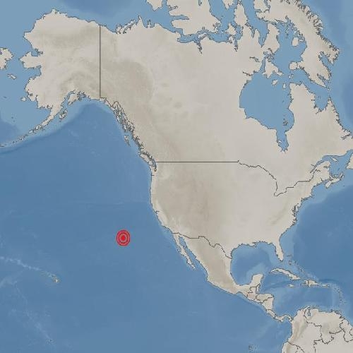 북태평양 해역서 규모 6.0 지진 발생