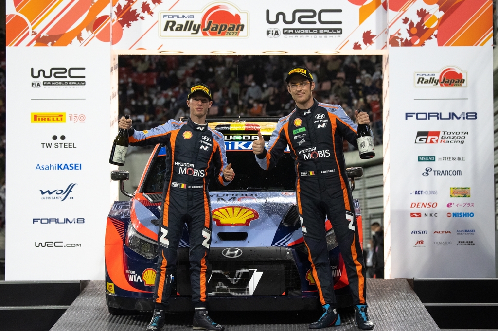 현대차 월드랠리팀, 도요타 홈에서 WRC 1·2위 석권