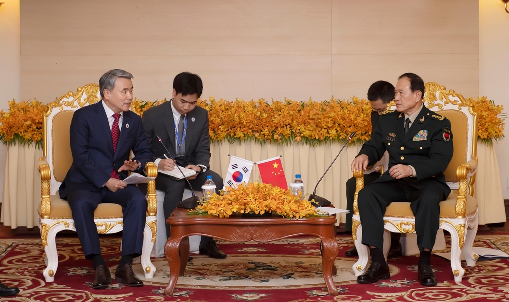 한중 국방장관회담…韓 "중국이 북핵에 건설적 역할 해야"
