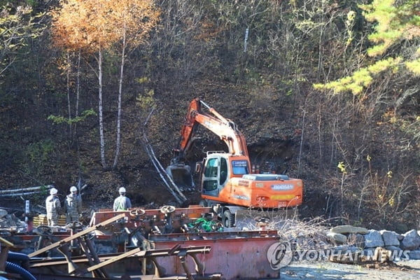 봉화 광산사고 열흘째…"생존 반응은 아직"