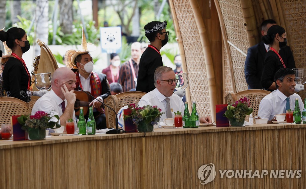 발리에 모인 G20 정상들, 첫날부터 러시아에 전쟁 종식 압박