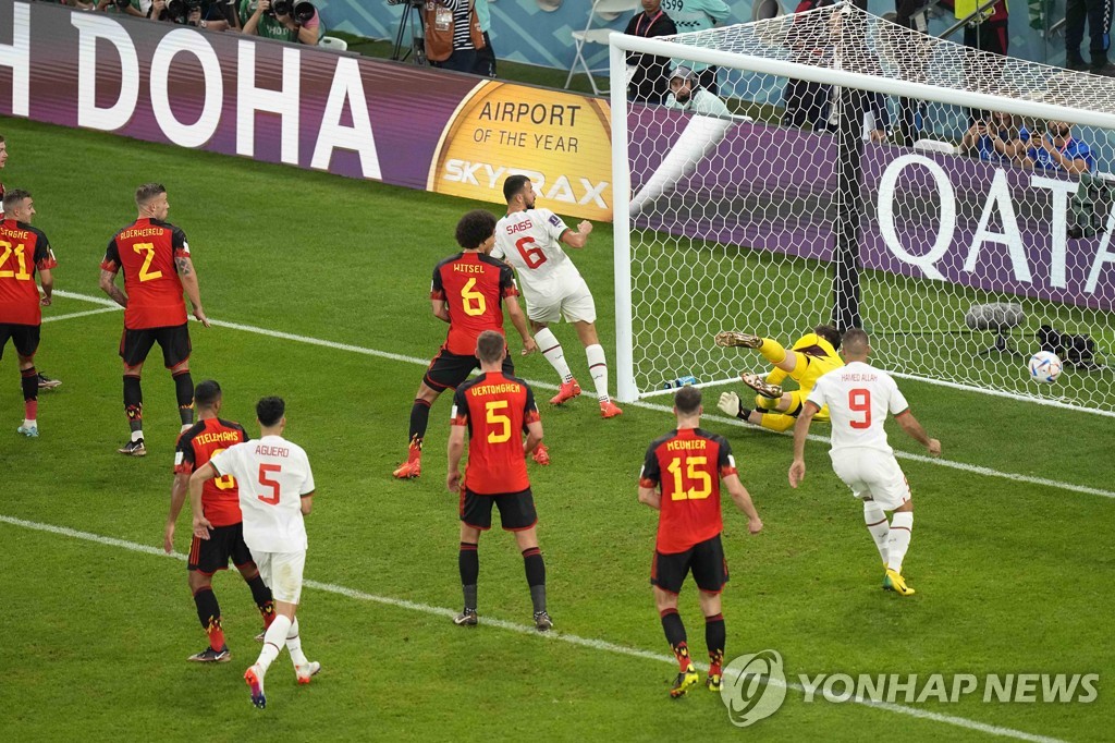 [월드컵] 벨기에 격침한 '한방'…하루 일찍 생일 자축한 모로코 사비리