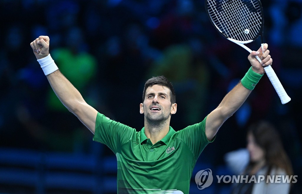 조코비치, ATP 투어 시즌 최종전 4강서 프리츠와 격돌