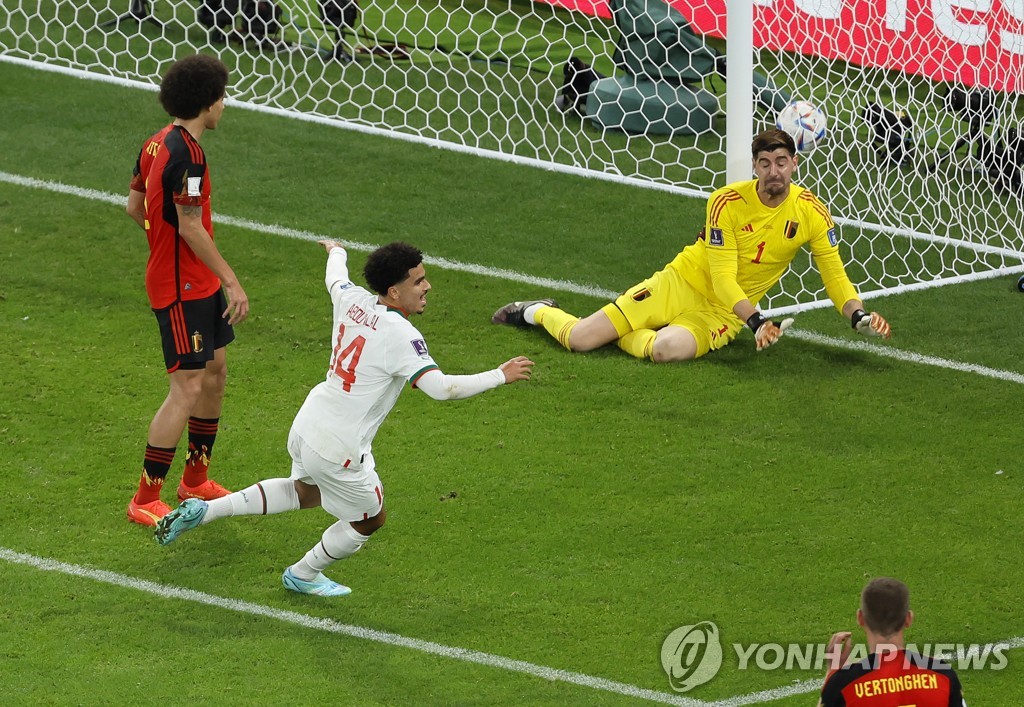 [월드컵] 모로코의 대이변…벨기에 2-0으로 꺾고 F조 선두로