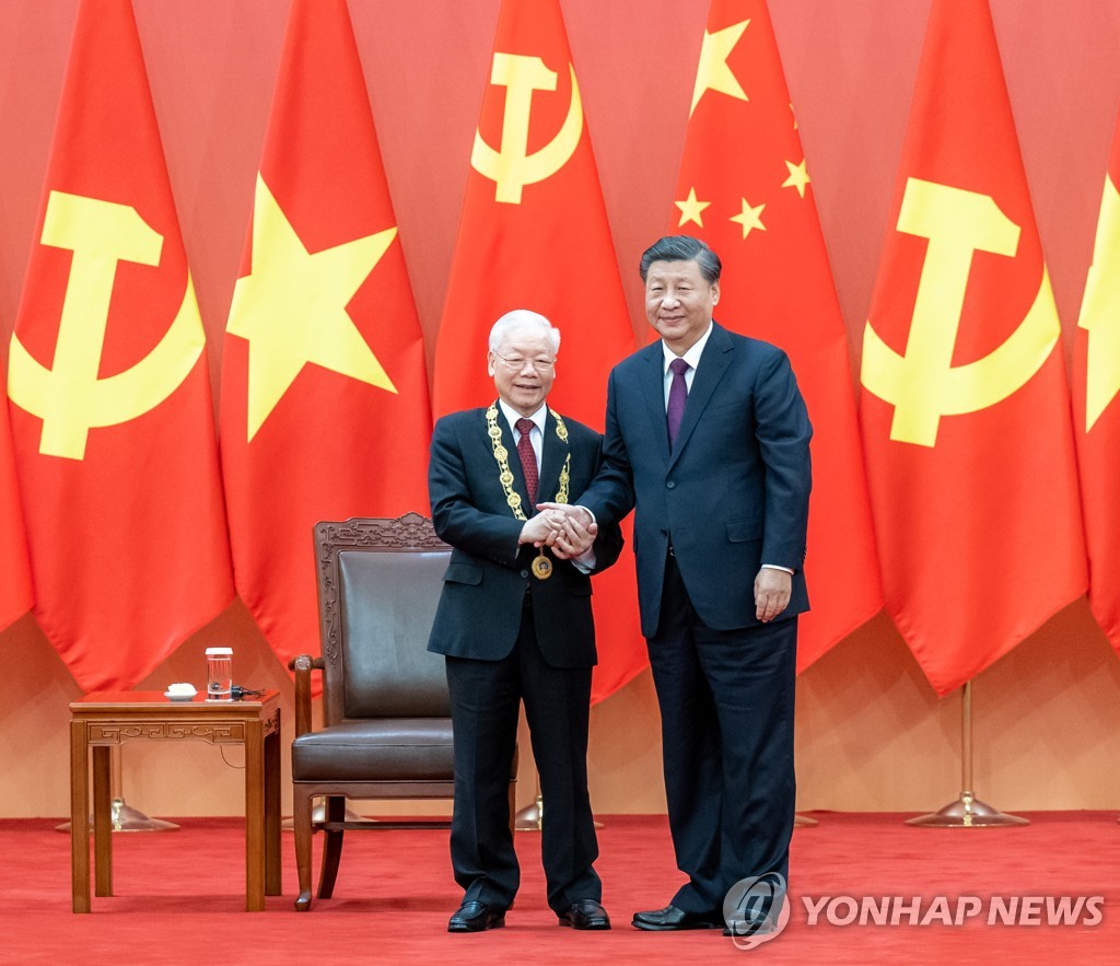 시진핑, 베트남 1인자 극진 대접…미중경쟁 심화속 전략 포석(종합)