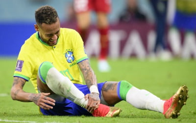 네이마르 발목 부상에 브라질 '비상'…G조 2차전 결장 [카타르 월드컵]
