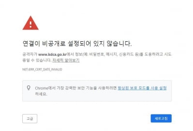 질병청 홈페이지 접속 오류로 '먹통'…백신 예약 '차질'