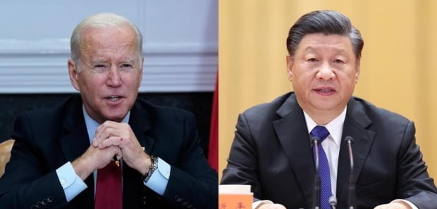 왼쪽부터 조 바이든 미국 대통령, 시진핑 중국 국가 주석  /연합뉴스