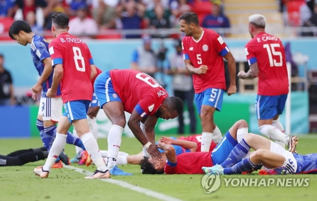 [월드컵] '1차전 참패' 코스타리카, 일본 1-0 꺾고 조별리그 1승