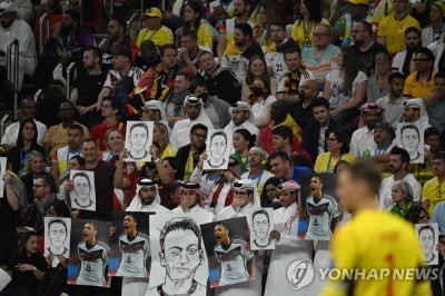 [월드컵] 카타르 팬들, 독일에 튀르키예 출신 외질 사진 들며 반격