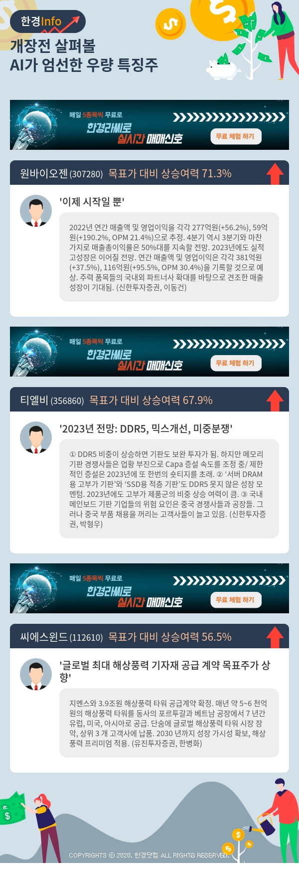 개장전 살펴볼 AI가 엄선한 우량 특징주