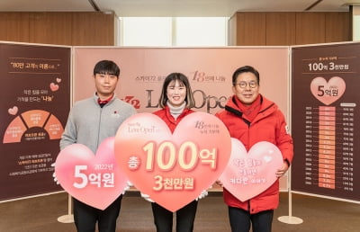 스카이72, 사회복지공동모금회 누적 성금 100억 초과