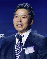 지난 10월 '2022 코리아 AI 스타트업 100 콜로키움'에서 축사하는 지성배 한국벤처캐피탈협회 회장. /김범준 기자