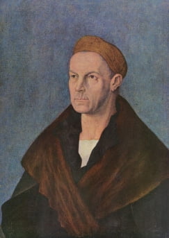 독일의 '국민 화가' 알브레히트 뒤러가 그린 야코프 푸거의 초상화. 푸거를 묘사한 작품 중 가장 유명한 그림이다.