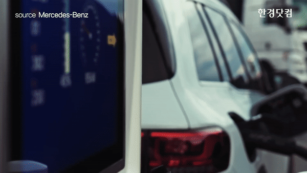 메르세데스-벤츠 전기SUV(스포츠유틸리티차량) 'EQB' 충전 관련 영상. 영상=Mercedes-Benz