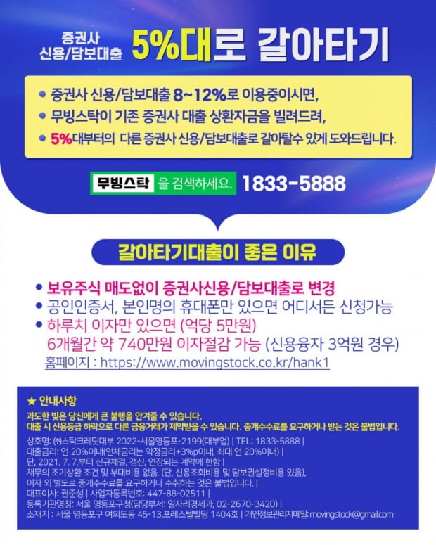 주식 신용도 5%대로 이용할 수 있다는데, 왜 안알려주나?