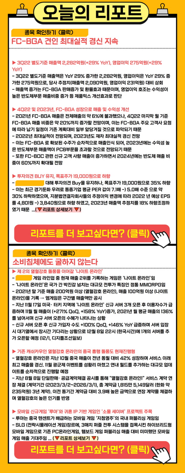 [리포트] 침체에도 굴하지 않는다! 단단한 오늘의 종목은?