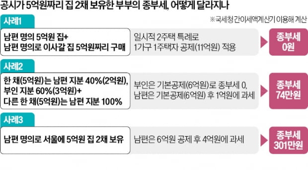 '5억짜리 집 2채' 똑같은데…누군 종부세 한푼 안내고, 누군 301만원