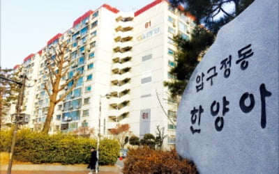 이젠 압구정마저 흔들리나…한양 전용 100㎡ 2억 하락