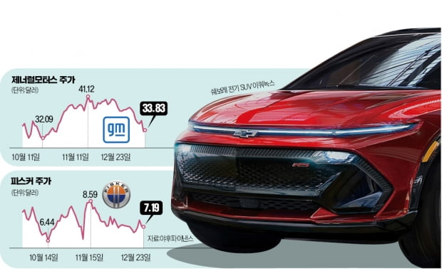 "테슬라 비틀…GM·피스커·블링크차징은 질주할 것"