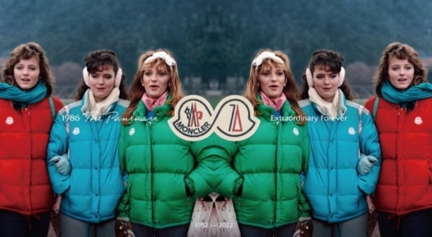 ​​​​​​​1986년 영화  에 출연한  여배우들이 입은 몽클레르  다운 재킷(사진 ①) / 사진 = 몽클레르 홈페이지