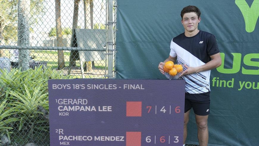 캄파냐 리, 세계적 권위 오렌지볼 테니스 남자 18세부 우승
