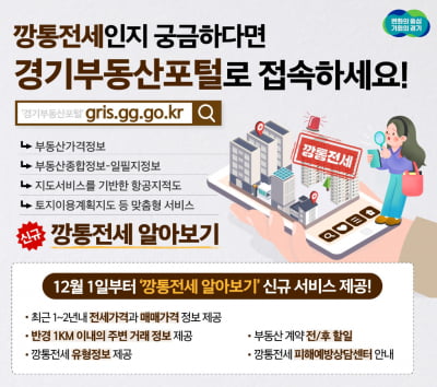 "깡통전세일까?" 경기부동산포털서 확인하세요