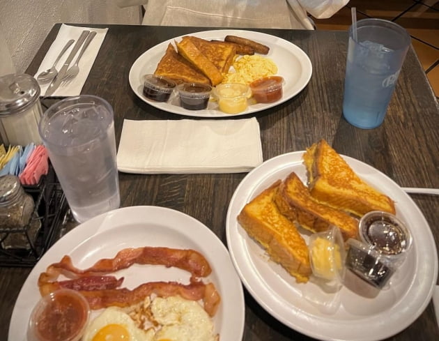 '임신' 나혜미, ♥에릭과 미국에서 체류 중…정통 미국식 아침 먹으러 "총총"