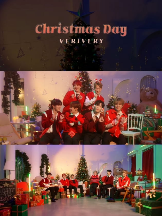 베리베리, 부드러운 음색에 또 반하겠네…자작곡 'Christmas Day' 영상 공개