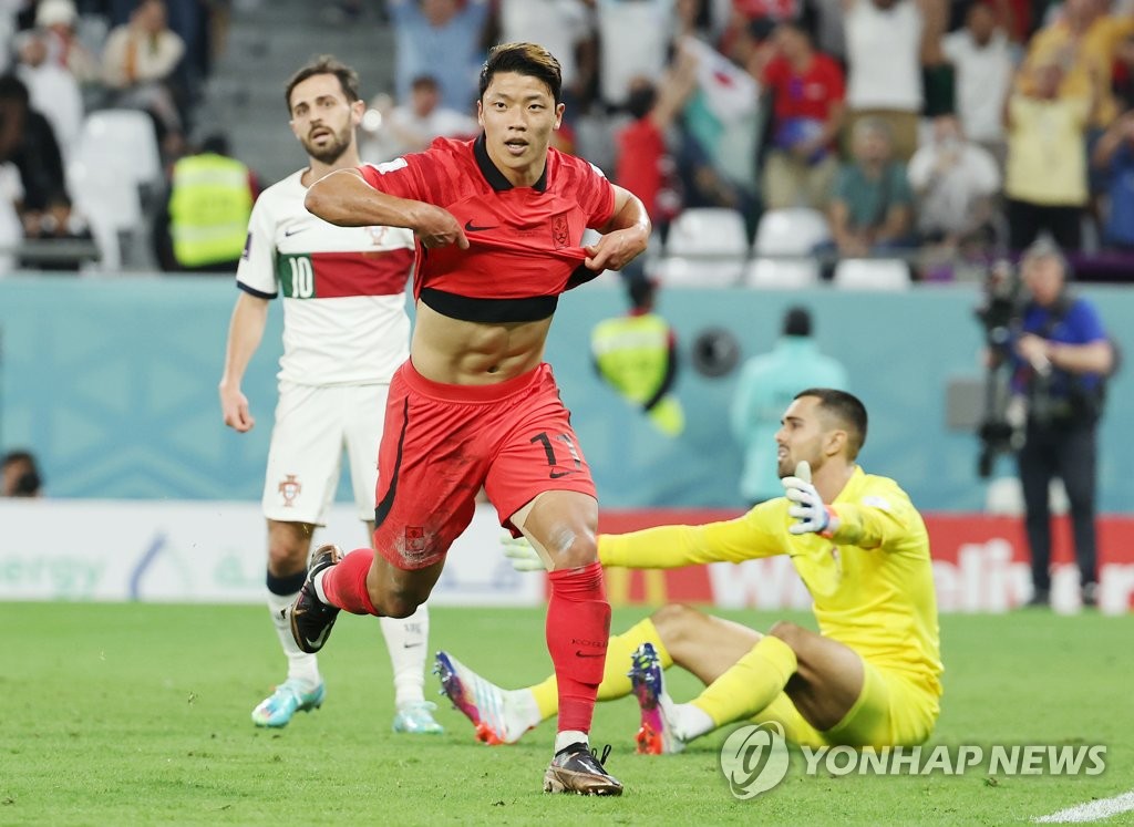 [월드컵] 부상 털고 돌아온 '황소' 황희찬, 결승골로 16강 앞장