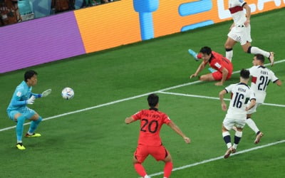 전반 5분 실점, 한국 골은 '오프사이드'…한국 0-1 포르투갈 [카타르 월드컵]
