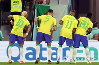 [월드컵] 브라질 선수단 "골 넣고 계속 춤출 것…무시한 거 아냐"
