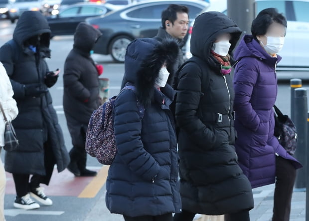 최저기온이 영하9도까지 떨어지는 등 한겨울 추위를 보인 1일 오전 서울 송파구 송파대로 횡단보도에서 두터운 옷차림의 시민들이 발걸음을 서두르고 있다. 사진=뉴스1