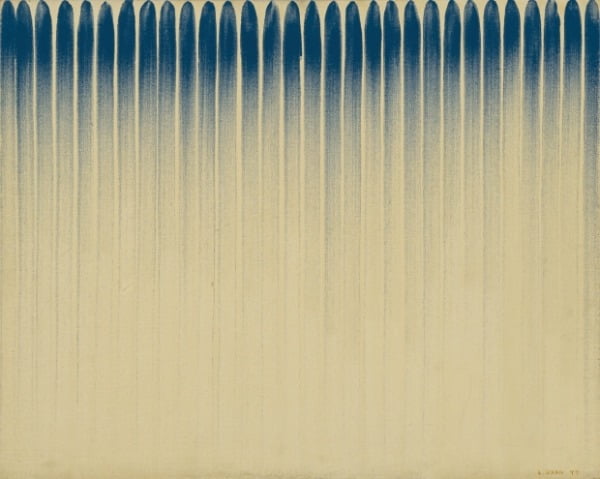 이우환 '선으로부터 No. 77072' (1977),  72.7×90.9cm