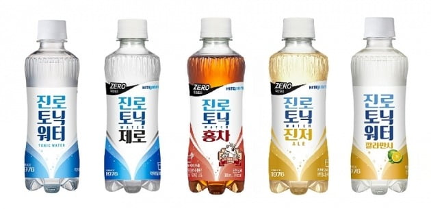 (왼쪽부터)하이트진로음료 ‘진로토닉워터’ 시리즈 300mL. / 사진=하이트진로음료 제공