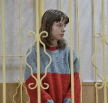 SNS에 러시아 전쟁 비판했다가 징역형 선고 위기에 처한 10대 올레샤 크립초바. /사진=연합뉴스 