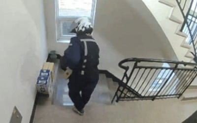 피자 배달 중 순식간에 택배 훔친 배달원…CCTV 봤더니 [영상]