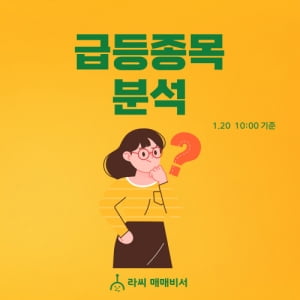 오전장 급등주 PICK 5 - 갤럭시아머니트리, 뉴로메카, 코난테크놀로지...