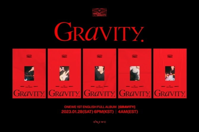 원위, 28일 데뷔 첫 영어 정규 앨범 발매…앨범명은 'GRAVITY'[공식]