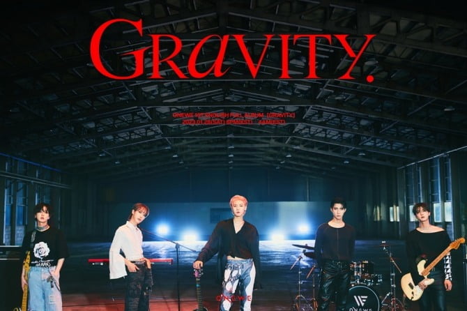 원위, 첫 영어 정규앨범 'GRAVITY' 단체 티저 이미지 공개…시크한 무드 눈길