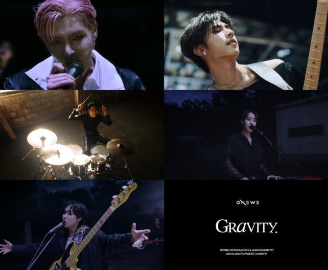 원위, 데뷔 첫 영어 정규앨범 'GRAVITY' 개인 티저 영상 공개…‘다크 섹시’ 콘셉트로 180도 다른 매력 예고