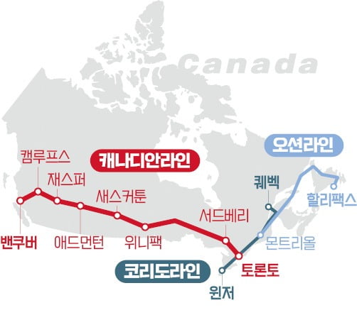 달리는 5성급 호텔…캐나다 설국열차