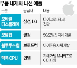 애플, 디스플레이 자체 조달…삼성·LG '긴장'