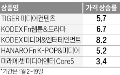 엔터·미디어 ETF, 새해부터 '볼만하네'