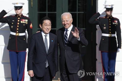 바이든·기시다, 서로 이름 부르며 "진짜 친구" "소중한 내친구"(종합)